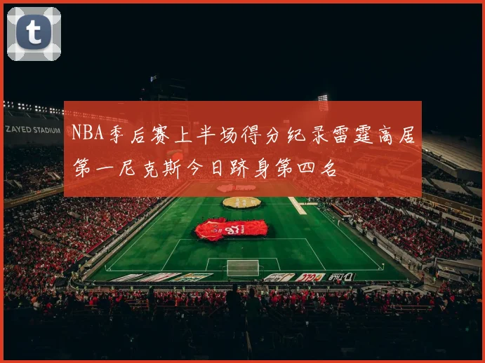 NBA季后赛上半场得分纪录雷霆高居第一尼克斯今日跻身第四名